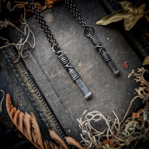 The Inverted Witches Nail Necklace - Picture 3 of 7